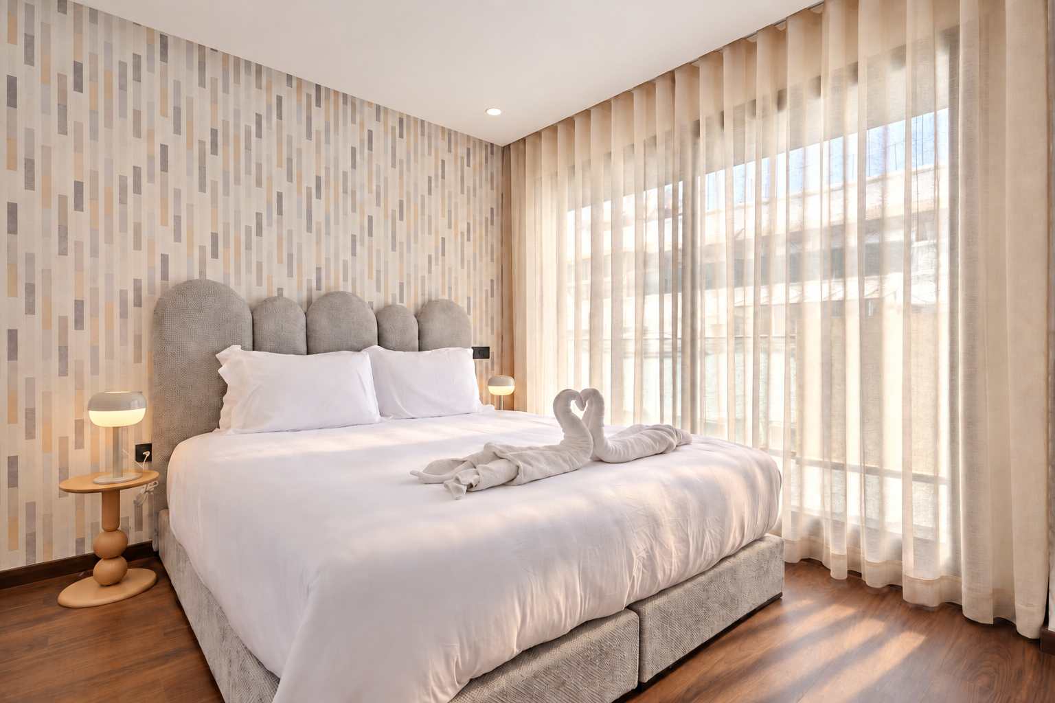 Chambre et voilages légers